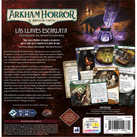 Arkham Horror - Las Llaves Escarlata Exp. Investigadores