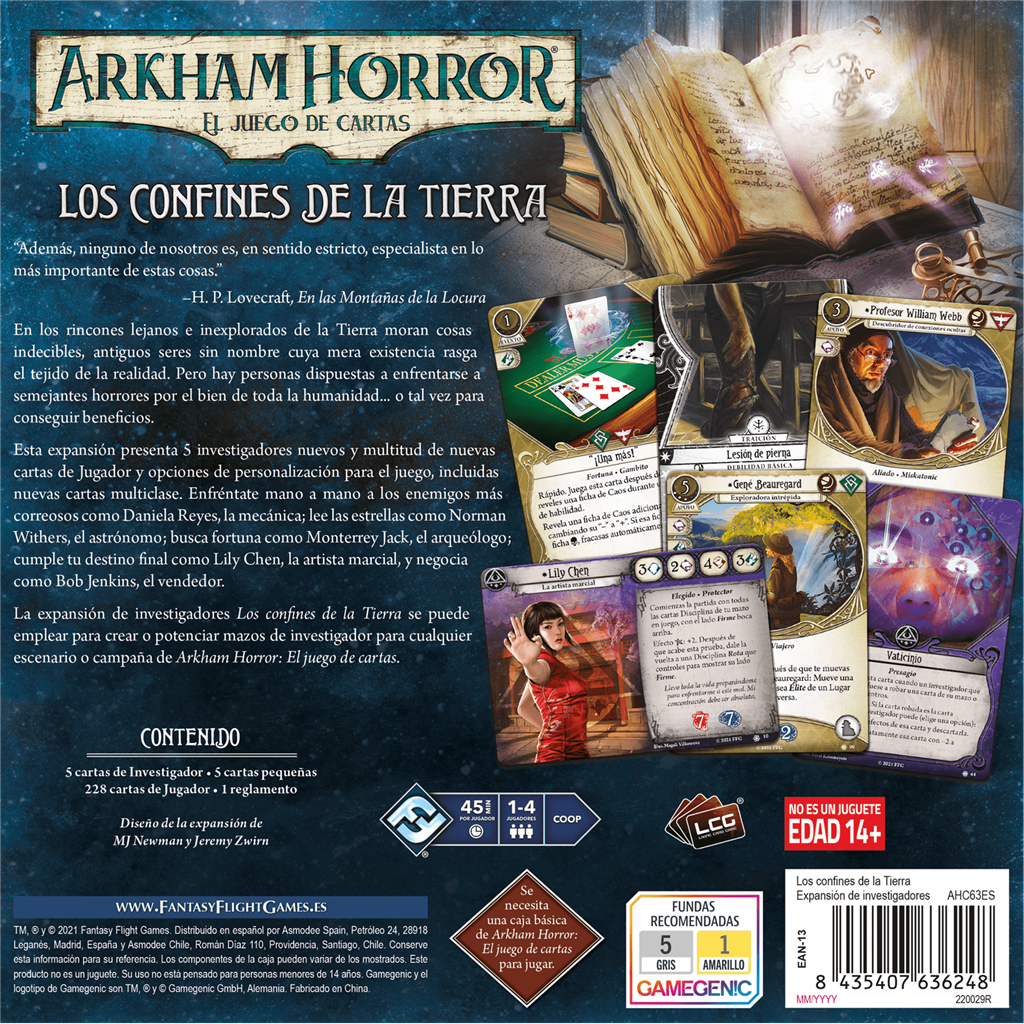 Arkham Horror - Los Confines de la Tierra Exp. Investigadores