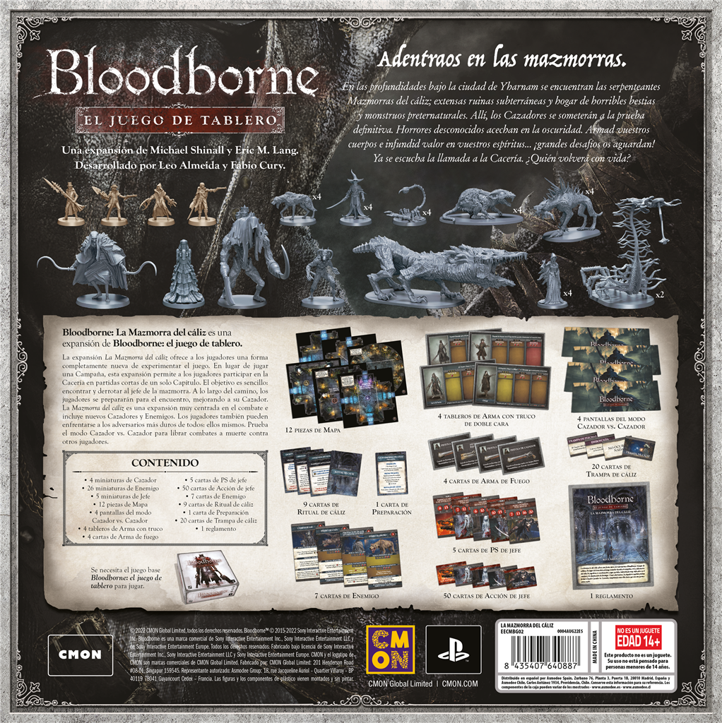 Bloodborne El Juego de Tablero: La Mazmorra del Cáliz