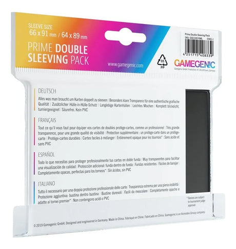 Protectores de Cartas Prime Double Sleeving Pack 100
