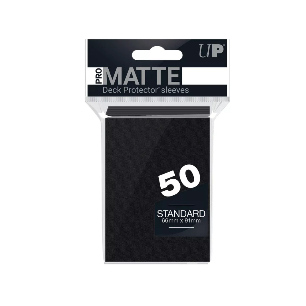 Protectores de cartas Pro-matte Negro (x50)