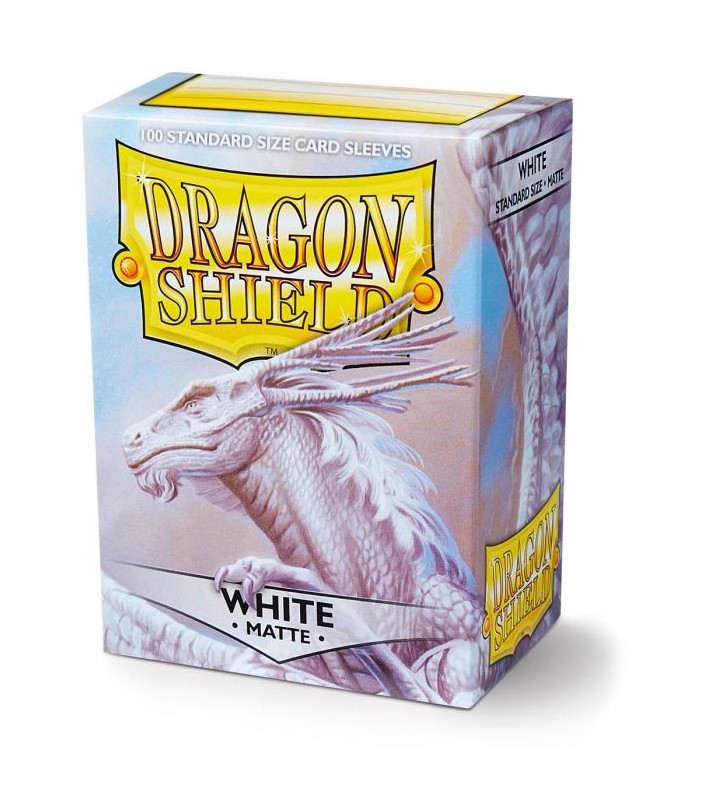 Protector Cartas Dragon Shield 100 - Standard Matte White