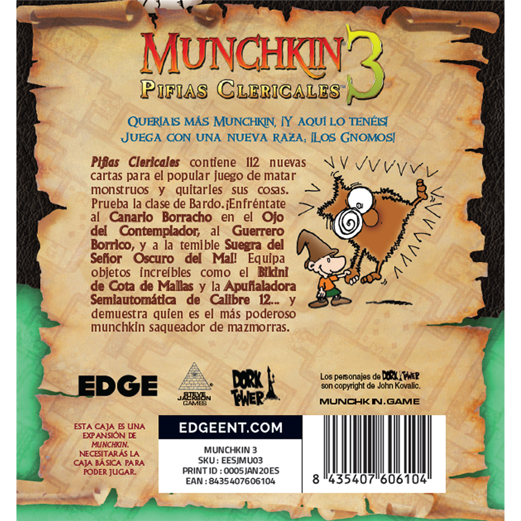 Munchkin 3: Pifias Clericales