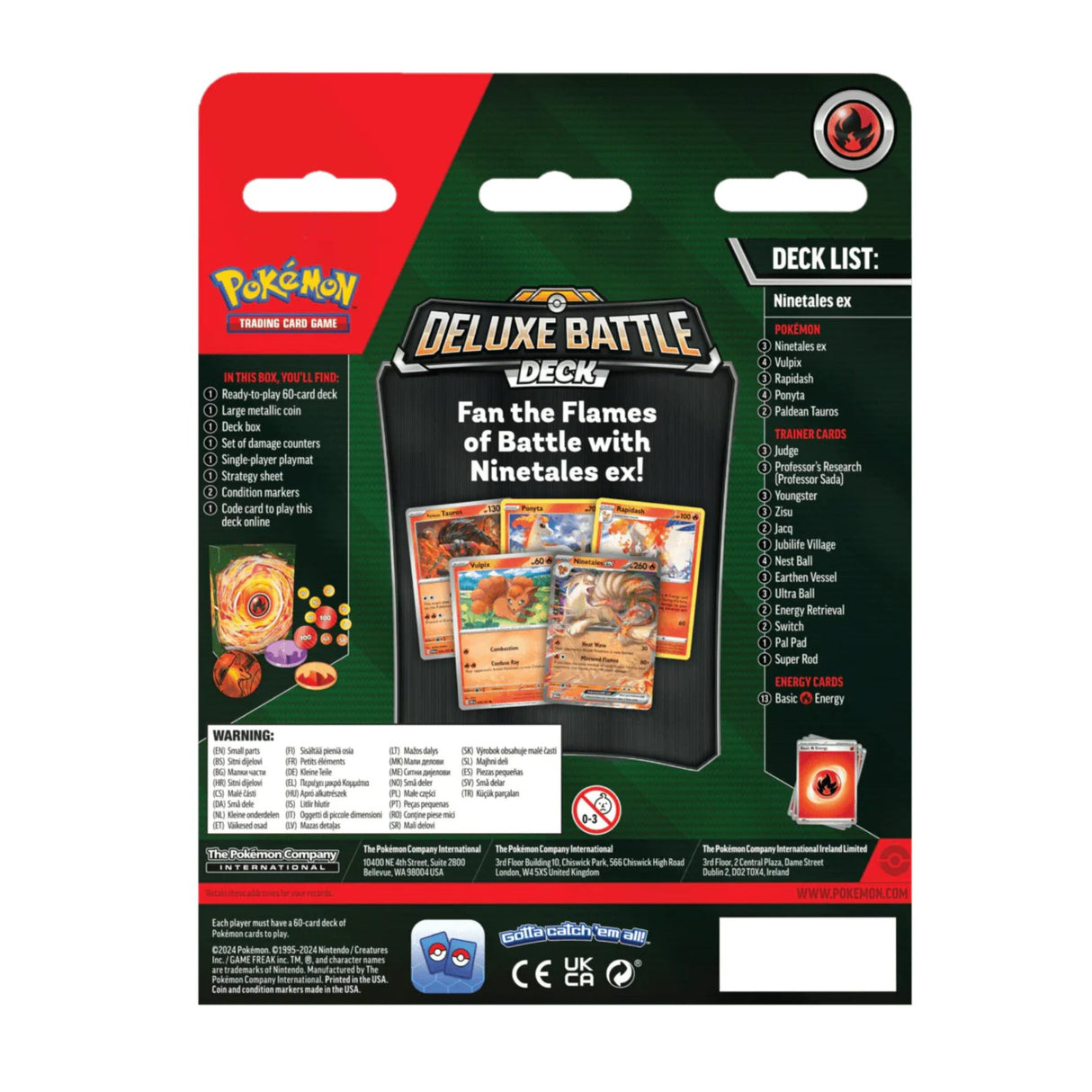 POKEMON NINETALES EX DELUXE BATTLE DECK INGLES
