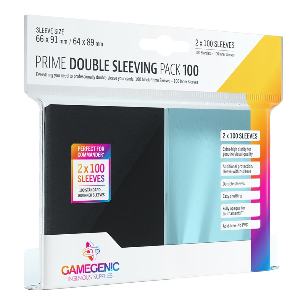 Protectores de Cartas Prime Double Sleeving Pack 100